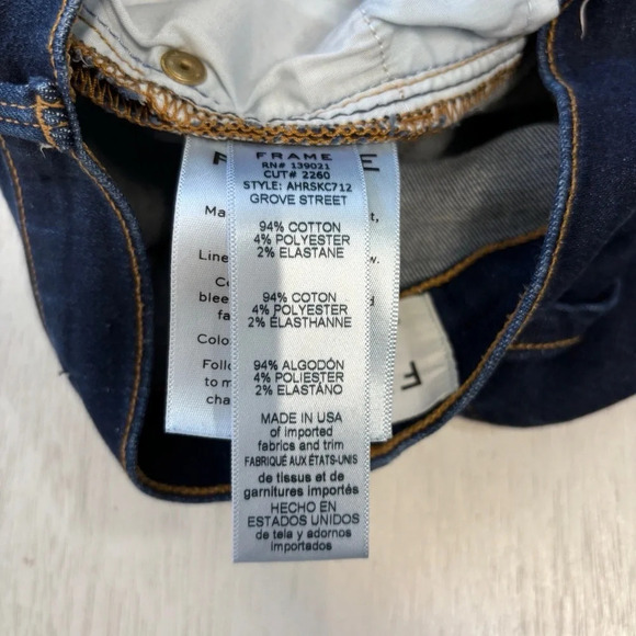 Frame Jeans Ali High Rise Cigarette 25 Dark Wash - Picture 5 of 8